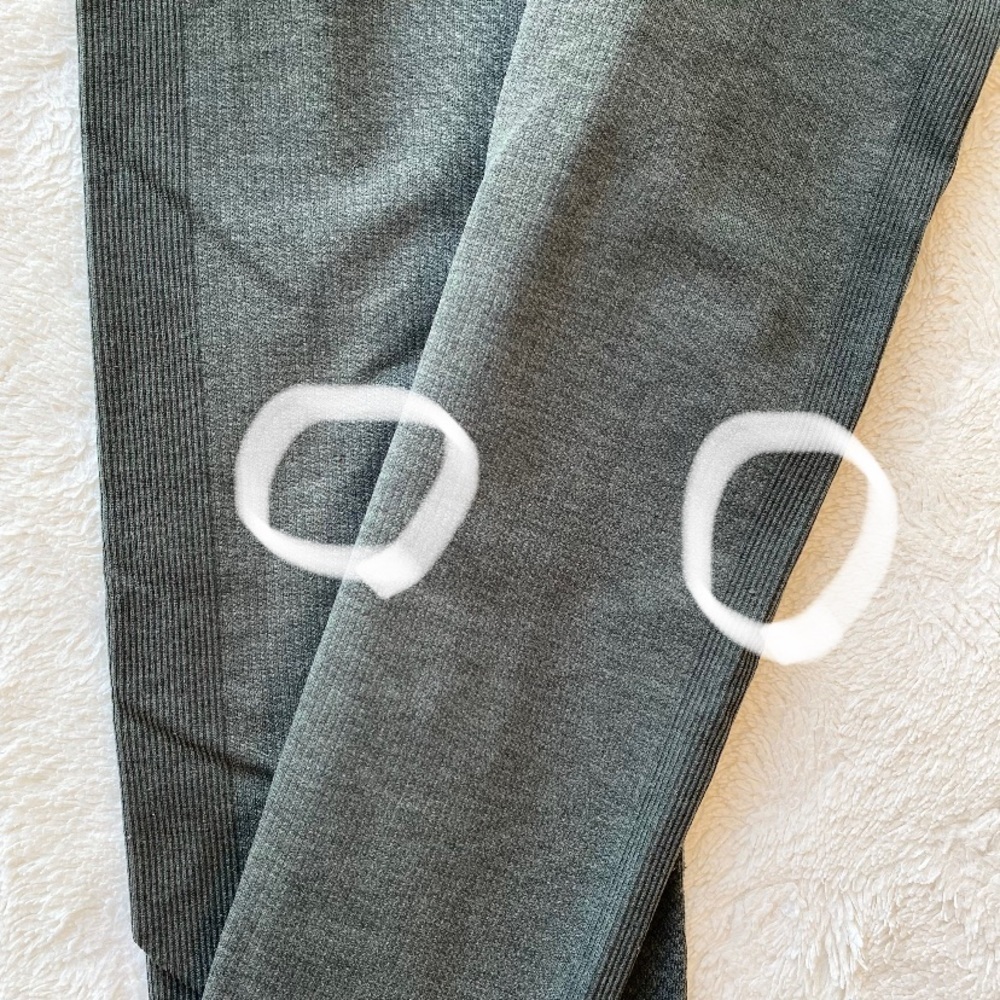 Lululemon olive green seamless crop leggings 4 - Picture 8 of 9